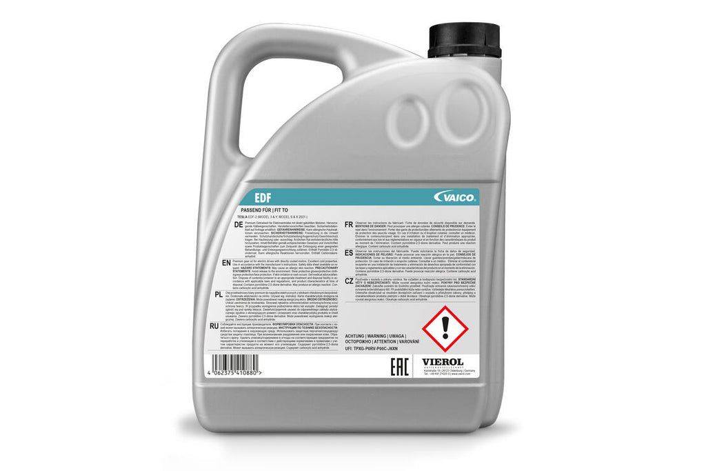 TESLA Model 3 5YJ3 & Model Y 5YJY & Model S 5YJS & Model X 5YJX Transmission EDF Oil - V60-0407